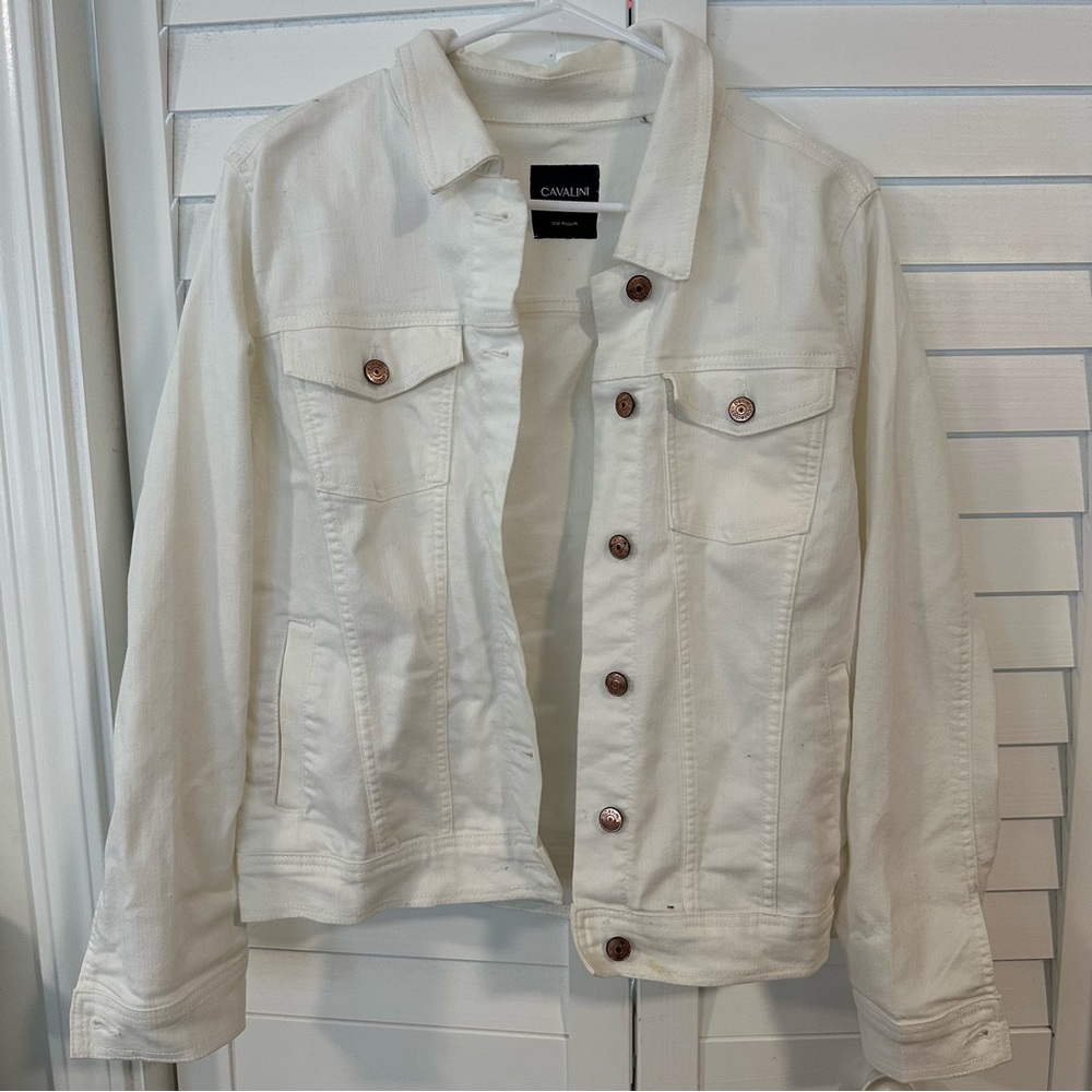 Cavalini White Denim Jacket